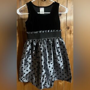 Holiday Editions Elegant Black Dress with Silver Highlights